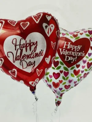 Valentines Heilum Foil Balloons